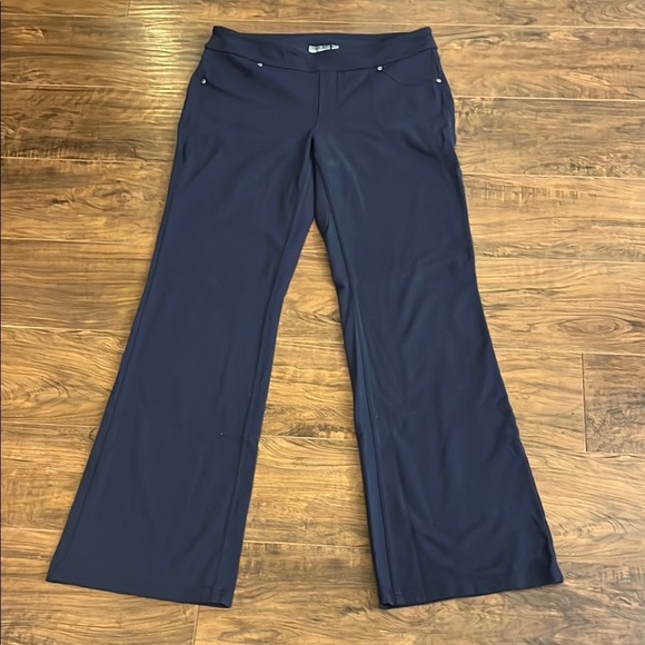 Athleta Blue Barrel Leg Pants, Sz. M - Picture 1 of 7